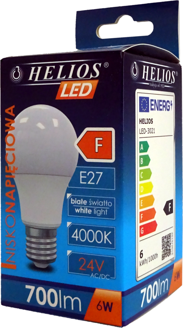 LED A60 E27 6W 24V 4000K