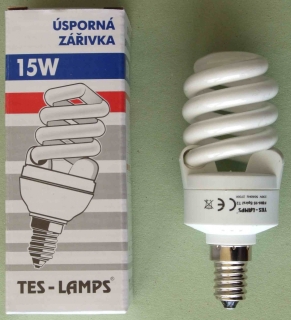 Zářivka kompaktní 230-15 SPIRAL E14 840