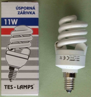 Zářivka kompaktní 230-11 SPIRAL MINI E14 840