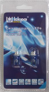 W5W modrá 4LED 2 ks v blistru