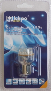 BAU15s oranžová 9LED blistr