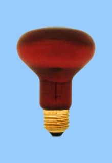 Infra žárovka 100W červená R80