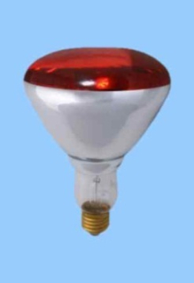 Infra žárovka IR2 175W červená sklo tvrdé
