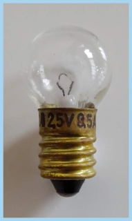 Žárovka trpasličí TESLA - 2,5 V 0,5 A