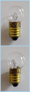 Žárovka trpasličí TESLA - 12,0 V 0,25 A, baňka 15 mm